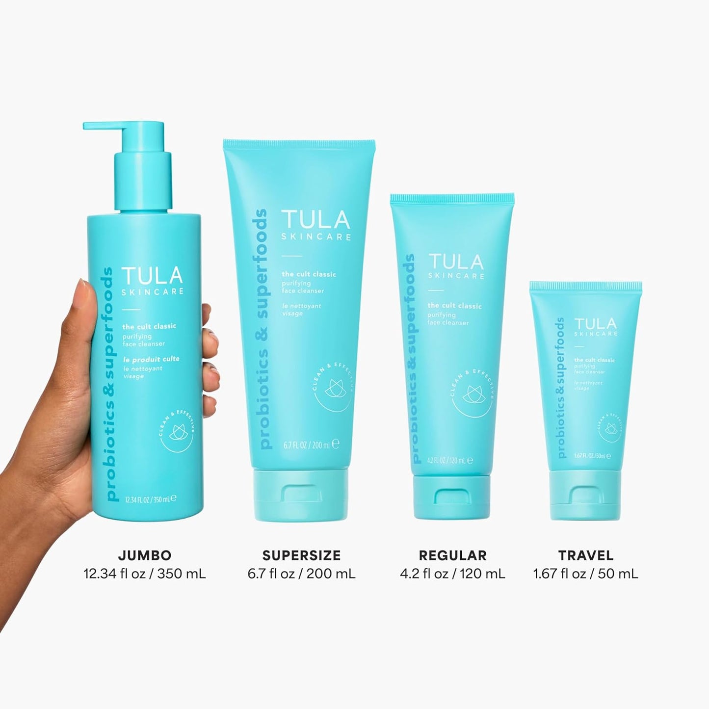 TULA Skin Care Cult Classic Face Cleanser - Gentle Makeup Remover & Nourishing Hydration 6.7 oz
