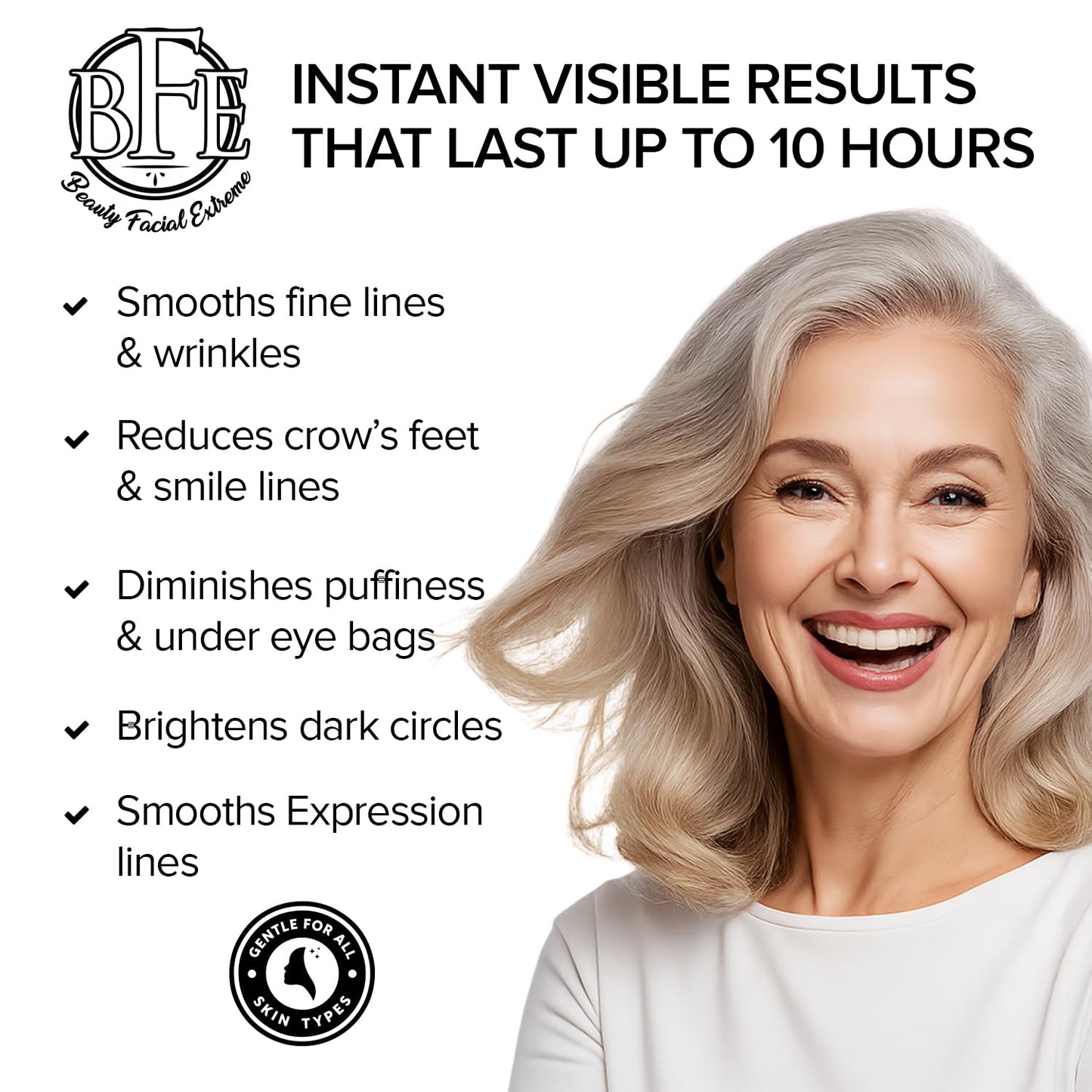 Skiennix Instant Eye Tightener Cream - Reduces Puffiness & Dark Circles | Firm & Lift Sagging Skin