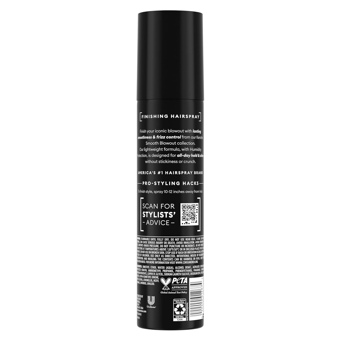 TRESemmé Anti-Frizz Finishing Spray - Keratin Smooth for Flexible Hold | Weightless 7 Fl Oz