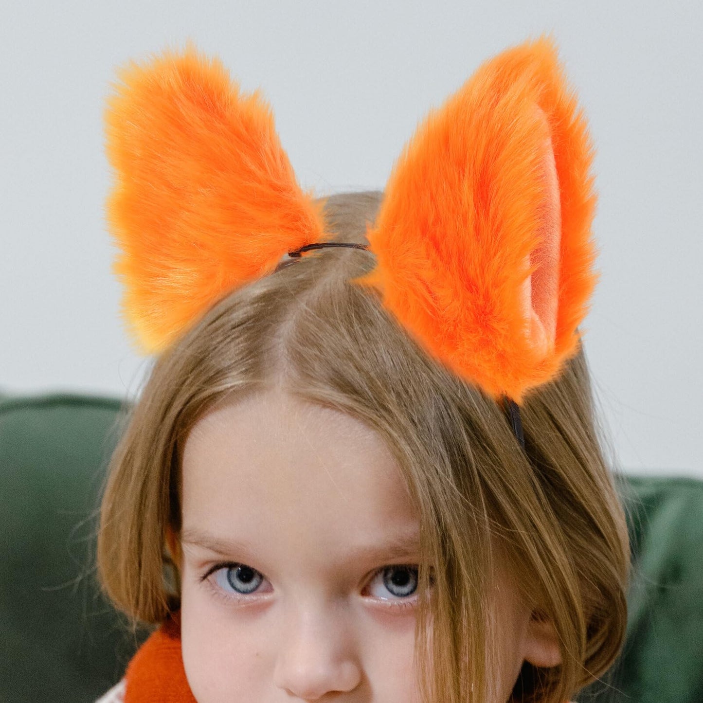 PartyKindom Headband Stuffed Hoop Hair Hairband Dress-Orange Head Cartoon Halloween Headdress Cute Women Fancy Band Girl Headwear for Ear Decoration Cat Cosplay Orange Furry Accessory