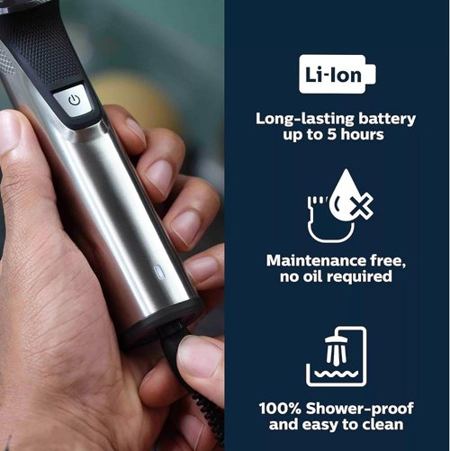 Philips Multigroom 7000 Series - 21-Piece Beard Trimmer & Grooming Kit for Men | Precision Trimming Comb, Water Resistant