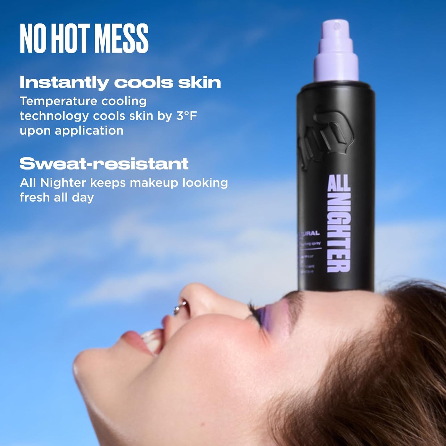 Urban Decay All Nighter Makeup Setting Spray - 24HR Waterproof, Natural Finish, Ultra-Fine Mist