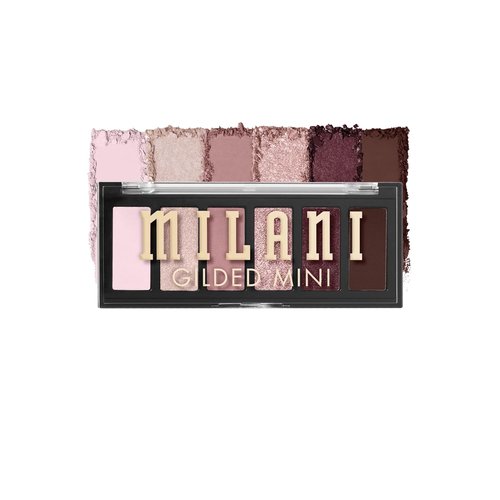 Milani Gilded Mini Eyeshadow Palette - 6 Matte & Shimmer Hues in The Wine Down Color