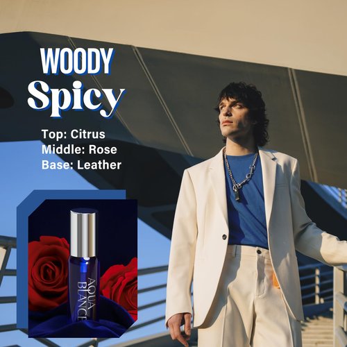 AQUA BLANCE Body Spray For Men, 2.1 Fl Oz/60 ML, Travel Size 3-Pack Set