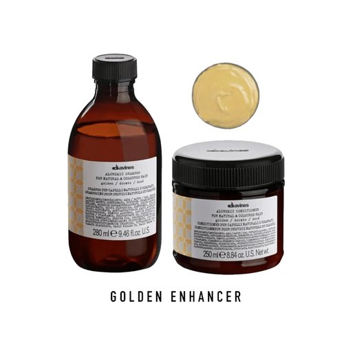 Davines Alchemic Conditioner - Color Depositing Cream for Golden Blonde & Honey Hair | Hydrates & Intensifies Warm Tones, 8.45 Fl Oz