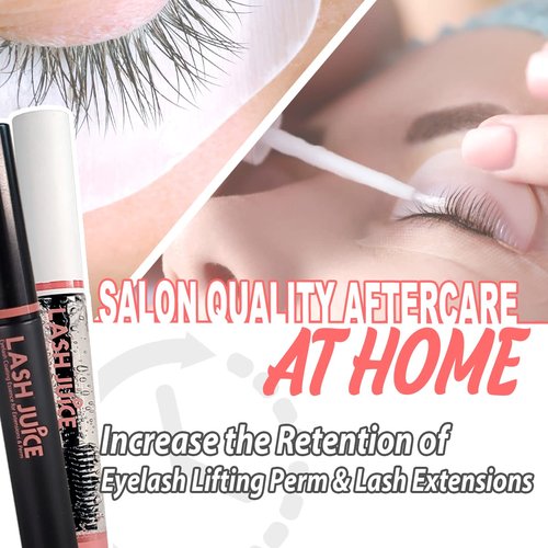 Amber Lash Lash Juice - 3-in-1 Coating Sealant for Eyelashes | Protects, Nourishes & Promotes Healthy Growth (Black)