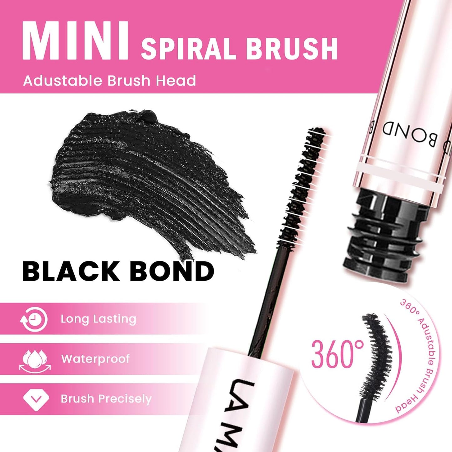 LA MAESII Lash Cluster Glue - 2-in-1 Bond and Seal for Eyelash Clusters | Waterproof, Strong Hold, 10ml