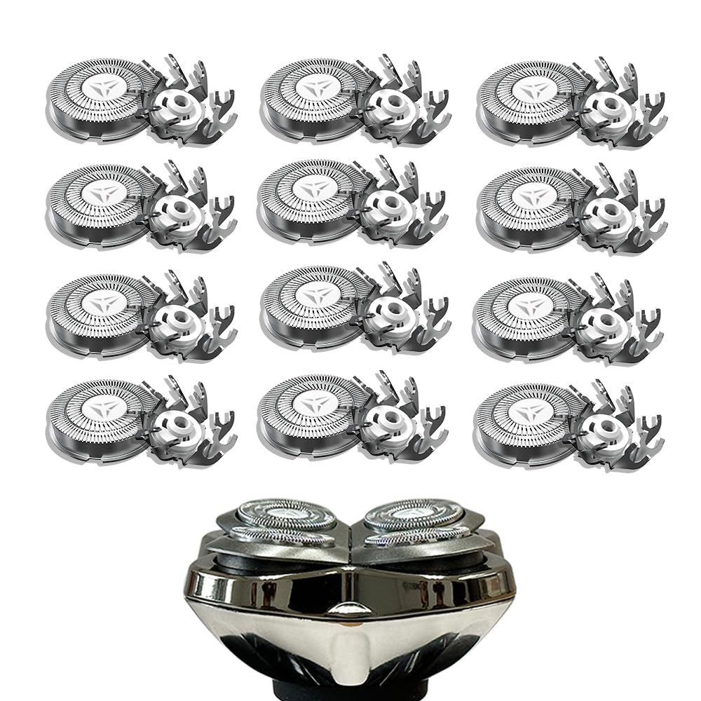 Skull Shaver Replacement Blades - Pitbull Pro Blade Set for Gold/Silver/Platinum Shavers (12 Blades)