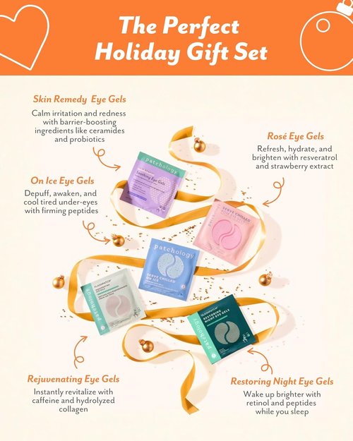 Patchology Patching All The Way Gift Set - Hydrating Under Eye Masks with Collagen & Retinol | 5-Pair Sampler for Puffy Eyes