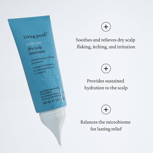 Living Proof Scalp Care Dry Scalp Treatment - Hydrates & Soothes Itching, Lightweight Formula, 3.4 oz