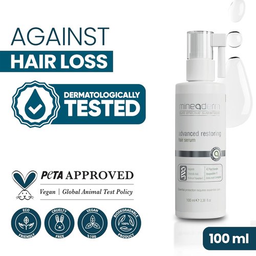 Mineaderm Advanced Restoring Hair Serum - Strengthening Scalp-Nourishing Formula with Procapil & Keratin | 3.38 fl oz