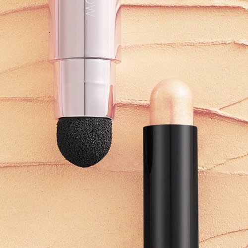 FOCALLURE No Crease Eyeshadow Stick, Creamy Eye Shadow Stick, Matte & Shimmer Eyeshadow Pencil, Smudge-proof, Built-in Smudger, SUN-KISSED