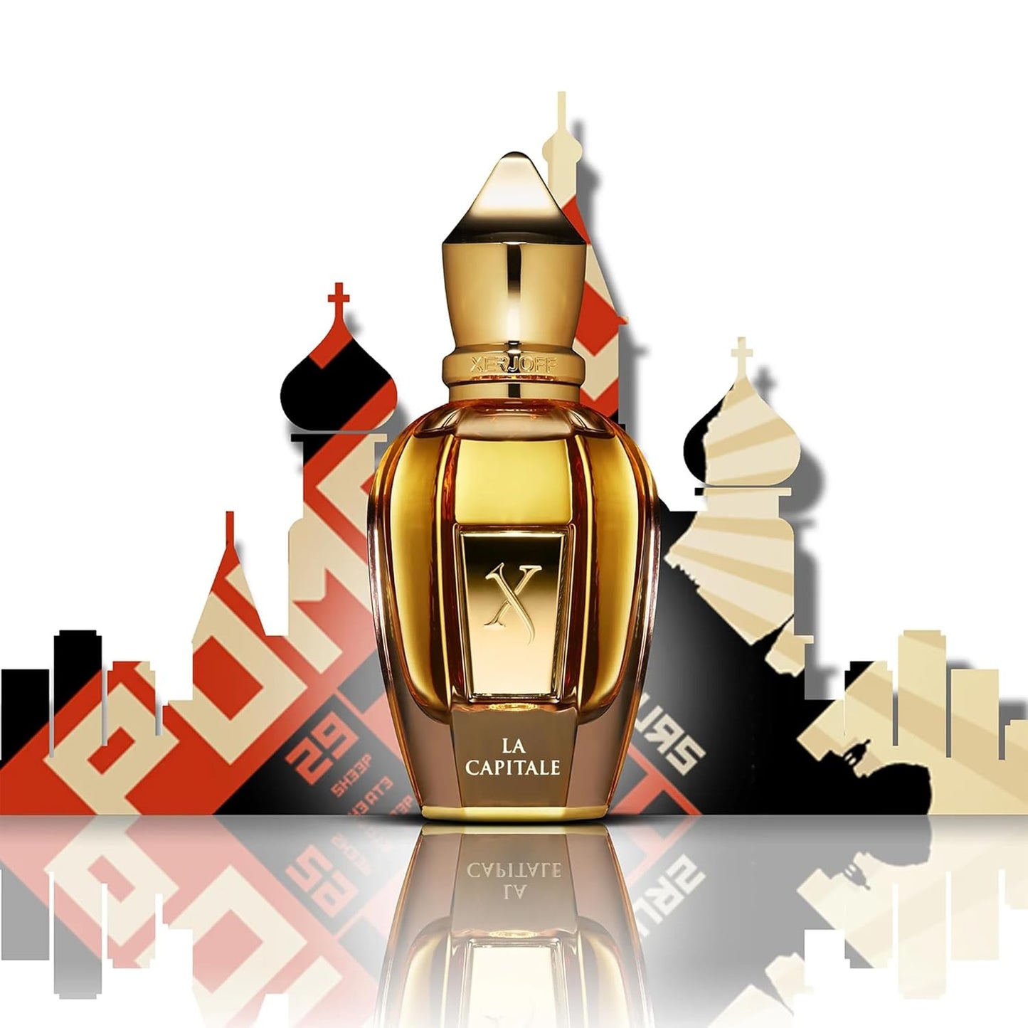 Xerjoff La Capitale Parfum - 50ml Gourmand Amber Unisex Perfume with Strawberry, Leather & Vanilla