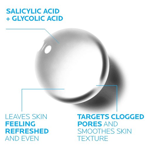 La Roche-Posay Effaclar Acne Toner - Salicylic & Glycolic Acid for Oily Skin | Pore Refining Exfoliant