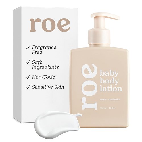 Roe Wellness Baby Lotion - Fragrance-Free Moisturizer for Sensitive Skin | Lightweight Formula for Infants and Kids