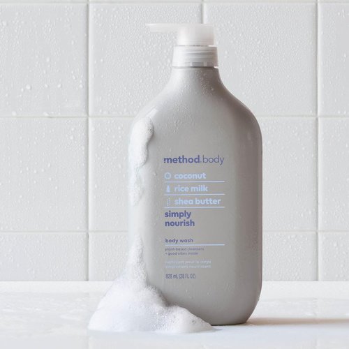 Method Body Wash - Simply Nourish Formula, Paraben & Phthalate Free | 28 oz Bottle