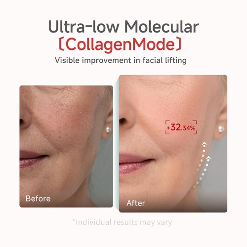 CANDORLOV CDL Low Molecular Collagen Face Lifting Mask - Deep Hydrating & Firming Hydrogel for Glass Skin | 10 Sheets