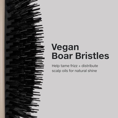 Paul Mitchell Dressing Hair Brush - Vegan Boar Bristles for Frizz Control & Shine | All Hair Types, Taupe