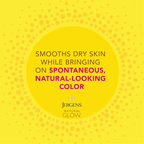 Jergens Natural Glow Instant Sun Tanning Moisturizer - Lightweight Bronzer for Deep Bronze Color, 6 Oz