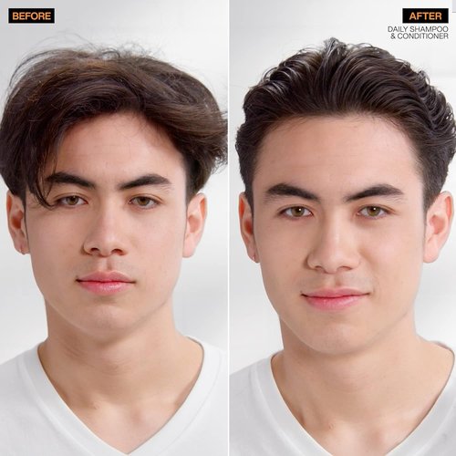 Redken Brews Daily Shampoo & Conditioner Set - Lightweight Cleanser for All Hair Types | Men's Hair Care