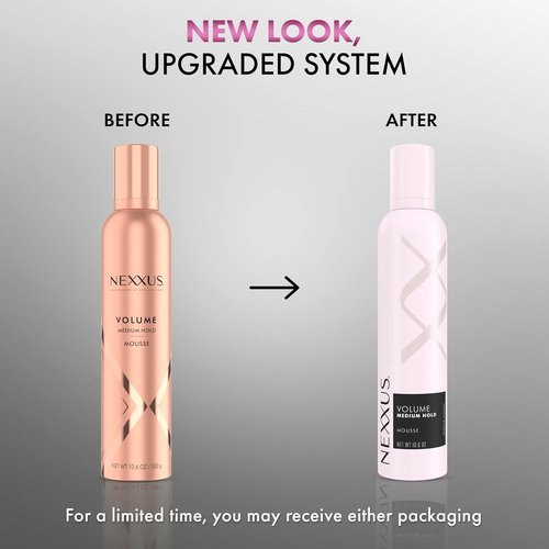 Nexxus Styling Hair Mousse - Volume Boosting Medium Hold with STYLEPROTECT Technology | 10.6 oz