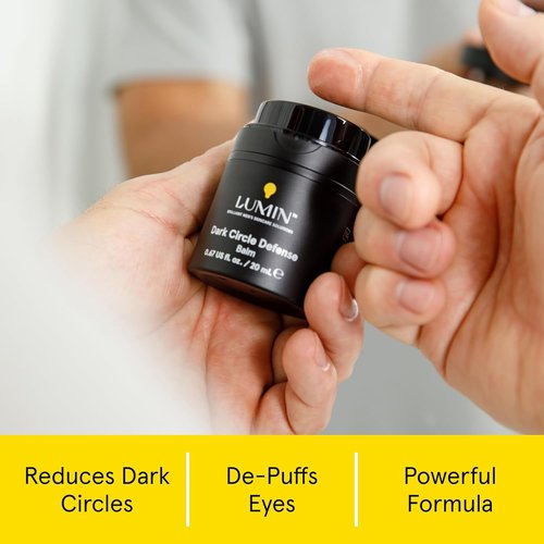 Lumin Men’s Dark Circle Defense Balm - Hydrating Eye Cream with Caffeine & Niacinamide, 20ml