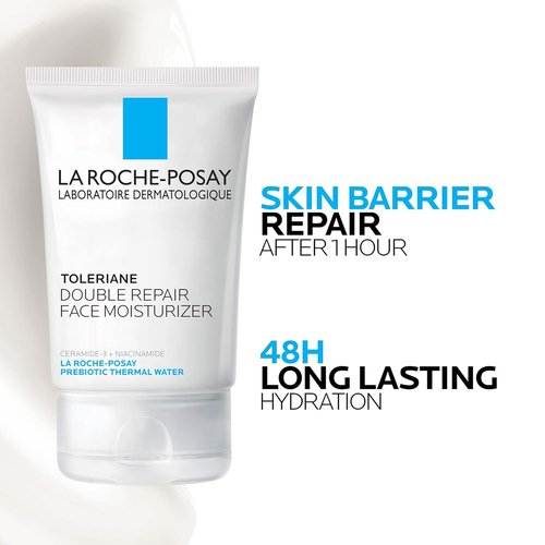 La Roche-Posay Toleriane Double Repair Face Moisturizer - Hydrating Cream with Ceramide & Niacinamide for All Skin Types