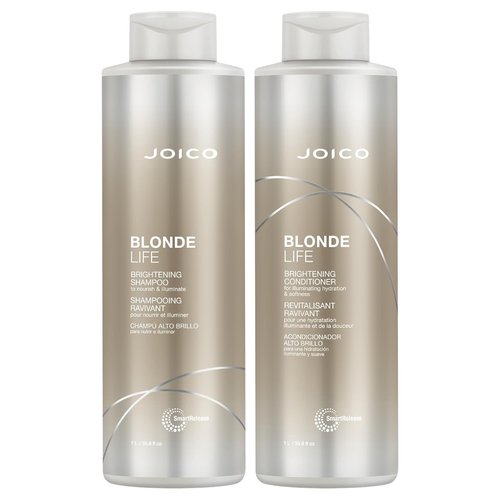 Joico Blonde Life Brightening Shampoo & Conditioner - Sulfate-Free Formula for Softness & Smoothness