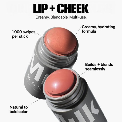 Milk Makeup Bronzer, Blush & Highlighter Set - Baked Bronzer, Werk Cream Blush & Lit Highlighter - Hydrating Formulas