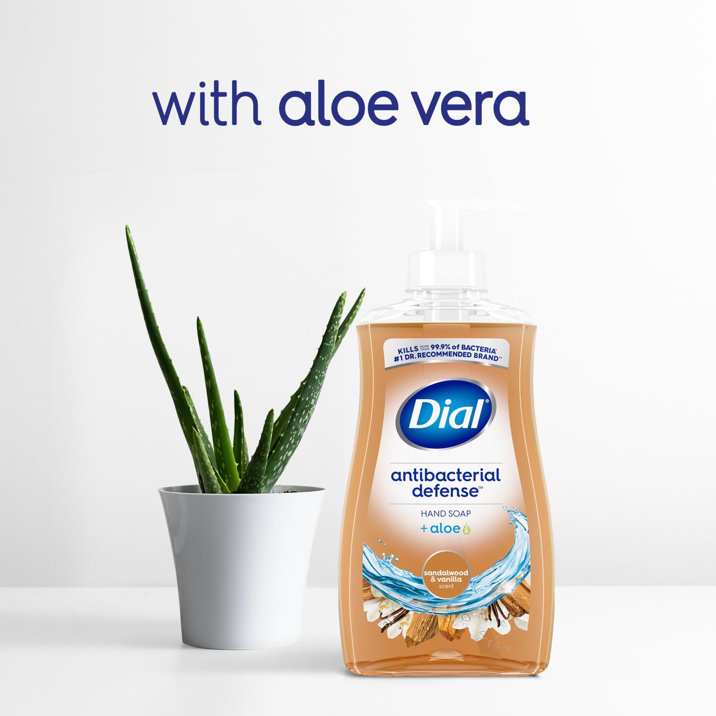 Dial Antibacterial Liquid Hand Soap, Spring Water, 11 fl oz (Pack of 4)