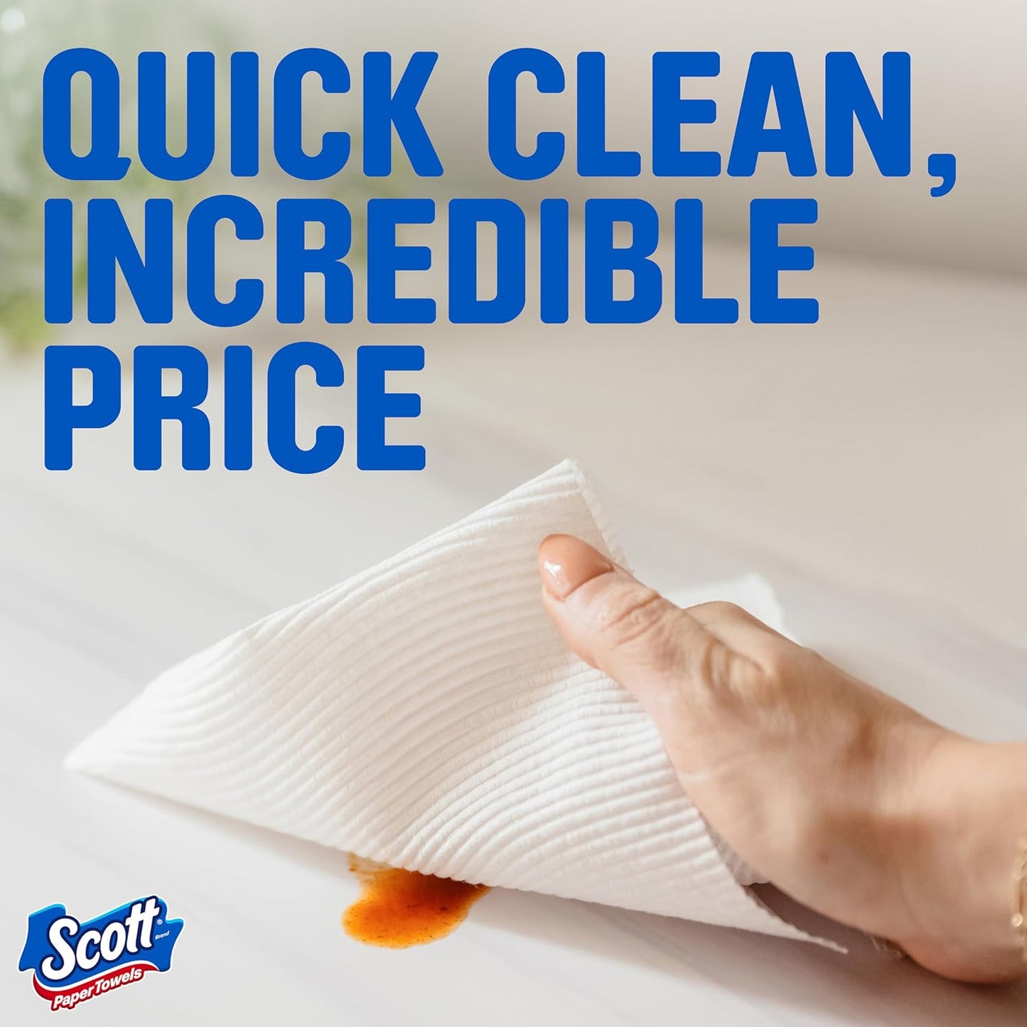 Scott Paper Towels - Choose-A-Sheet, 6 Double Rolls (12 Regular Rolls) | 108 Sheets Per Roll