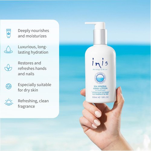 Inis | Energy of the Sea Mineral Hand Lotion - Hydrating 10 Fl Oz Moisturizer