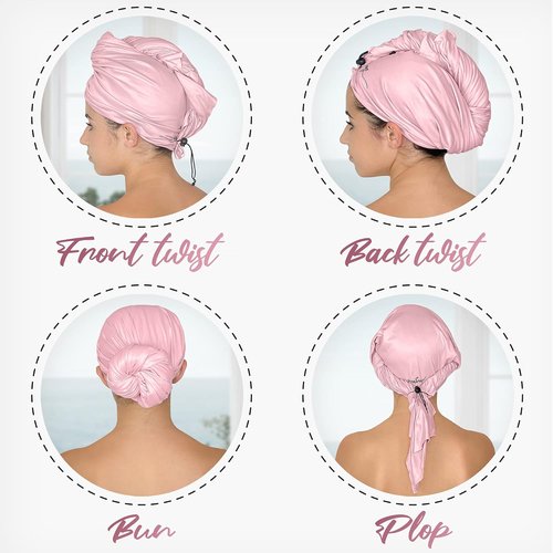 Microfiber Hair Towel Wrap by [Brand Name] - Fast Drying, Anti-Frizz & Super Absorbent | Large Size for Curly, Wavy & Straight Hair