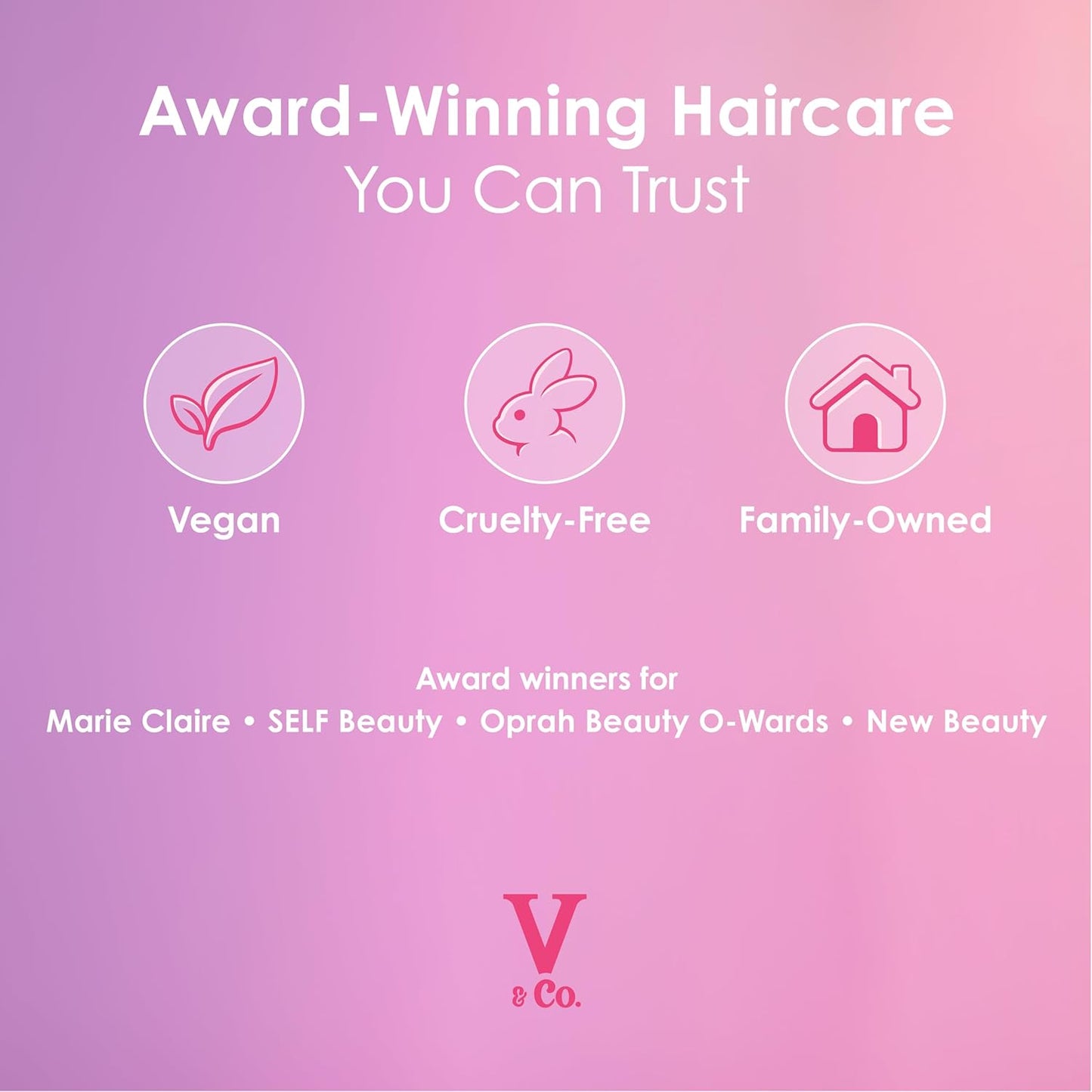 V&Co. Beauty Curl Defining Mousse - Anti-Frizz Moisturizing Curl Mousse with Peptides & Jojoba Oil, 6 oz