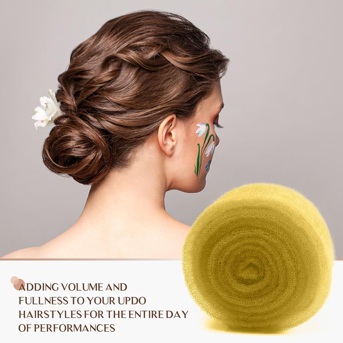 YGQQOY Hair Padding - Volume Boosting Hair Bumps for Stunning Updos | Gold Hair Sponge