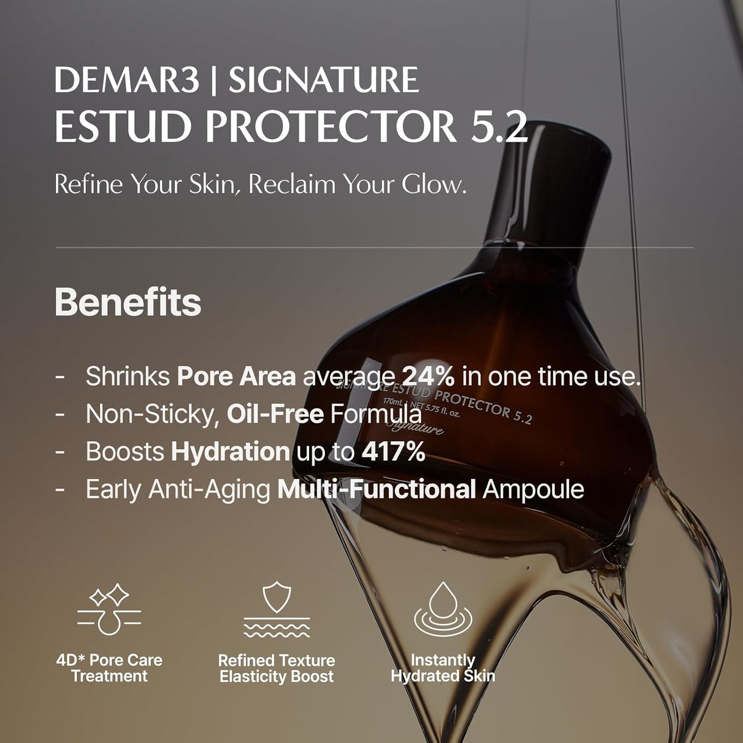 Signature ESTUD Protector - Niacinamide Face Serum for Pore Minimizing & Even Skin Tone | 1.69 fl oz