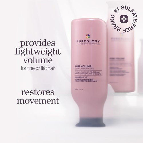 Pureology Pure Volume Conditioner - Lightweight Formula for Enhanced Volume & Movement | Color-Treated Hair