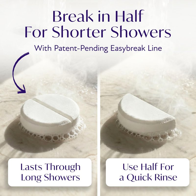 Solia Energizing Citrus Menthol Shower Steamers 15-Pack - Patent-Pending Real Essential Oil Menthol Shower Steamer Bombs, Spa Steamers Aromatherapy Selfcare Bath Gifts for Women, Individually Wrapped