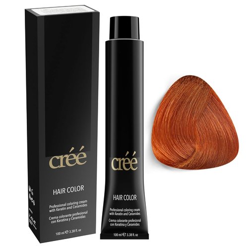Cree Professional 8.4 Light Copper Blond Hair Color - Long-Lasting Gray Coverage | 100ml (3.4 fl. oz.)
