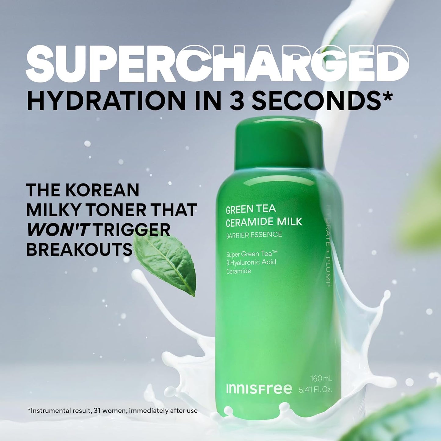 Innisfree Green Tea Ceramide Milk - Hydrating Milky Toner for All Skin Types | Gift Set Available