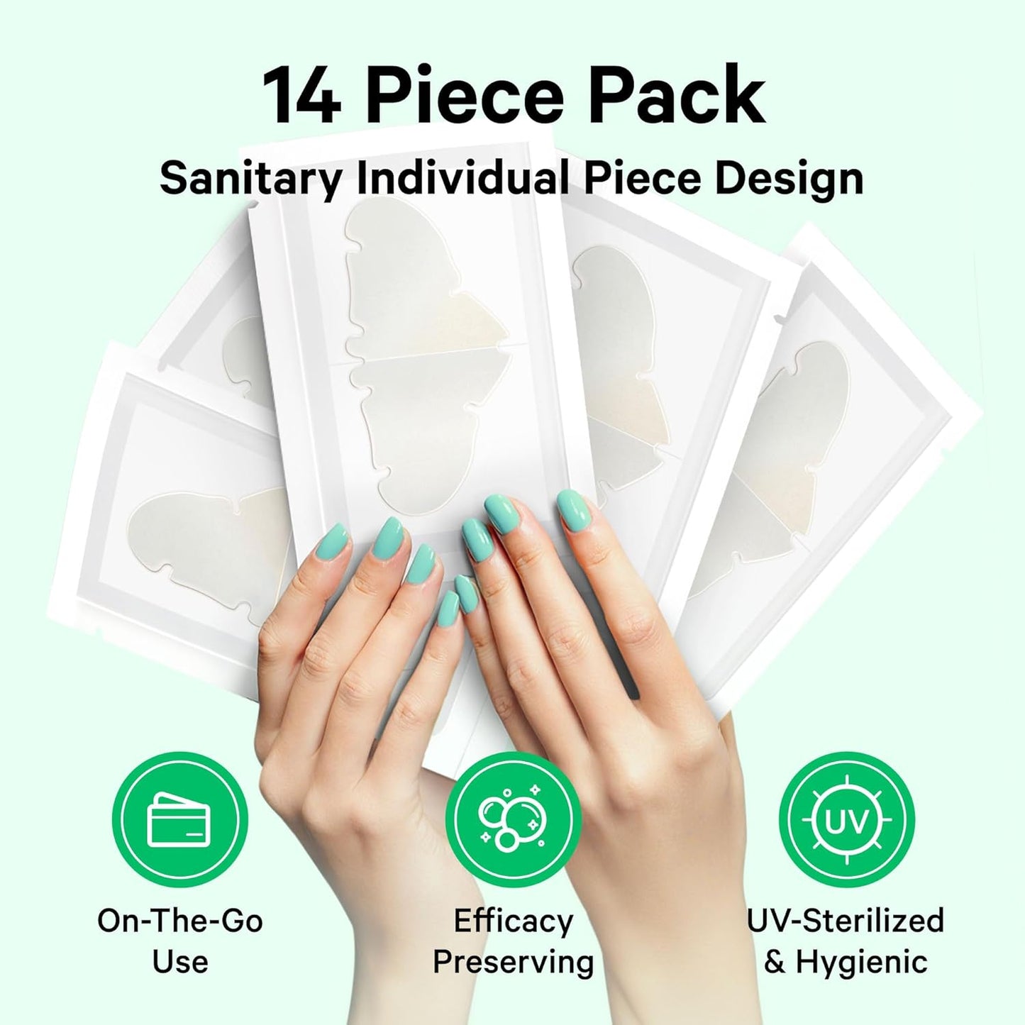 Sosky Hydrocolloid Nose Patches - Overnight Oil Absorbing Acne Strips for Clear Skin | 14 Count