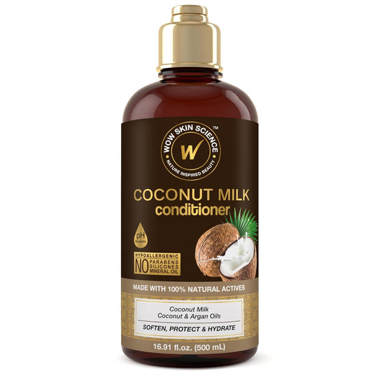 WOW Skin Science Coconut Milk Conditioner - Nourishing Hydration for Soft, Silky Hair | 16.9 oz