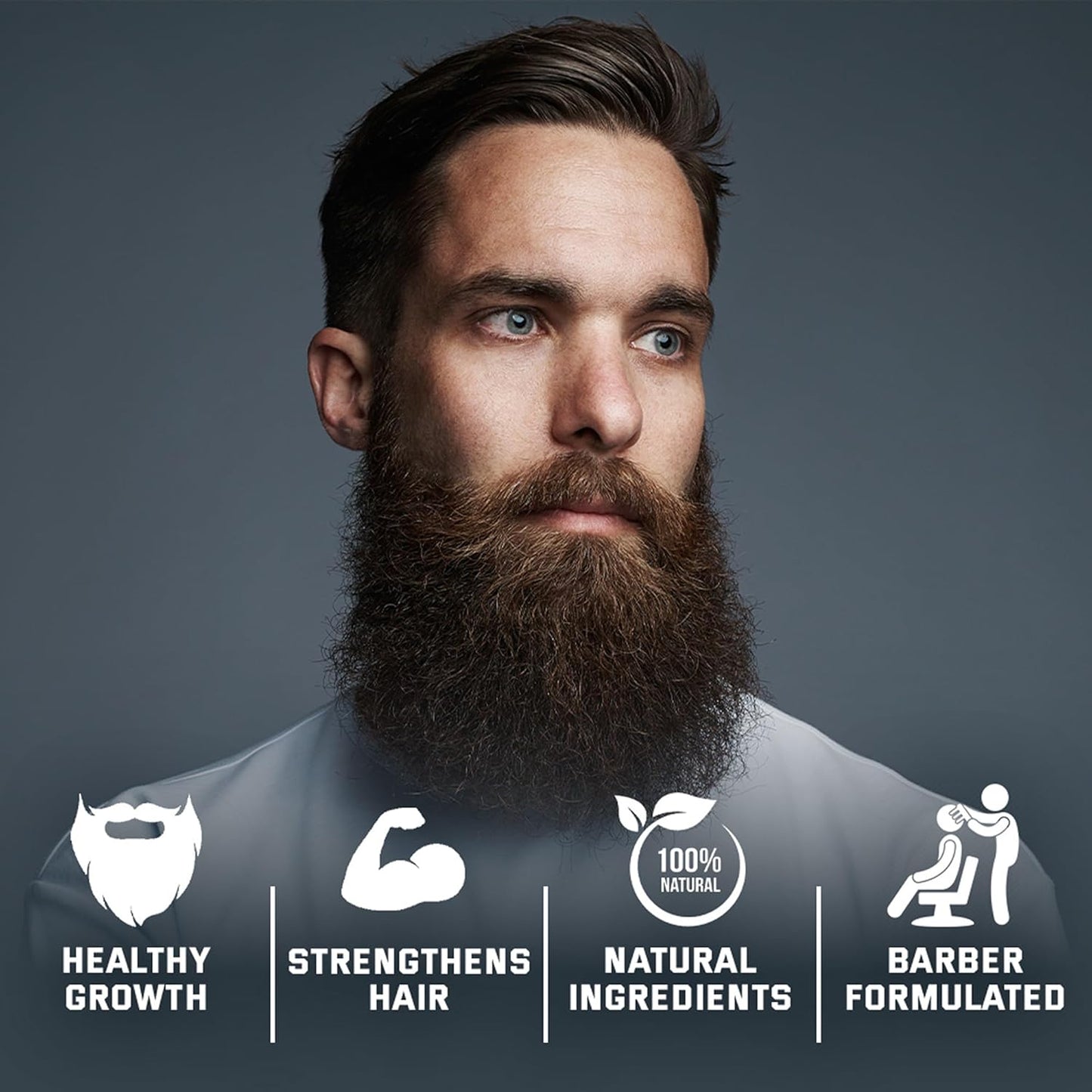 Whiskey & Granite Beard Oil - 100% Natural Beard Conditioner with Fresh Mint - 1.7 oz