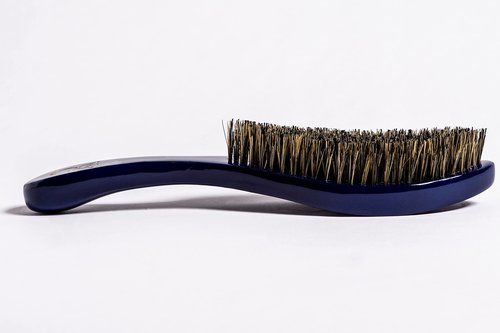Crown Quality Products Original Contour 360 Wave Brush - MEDIUM (Royal Blue) Hairbrush