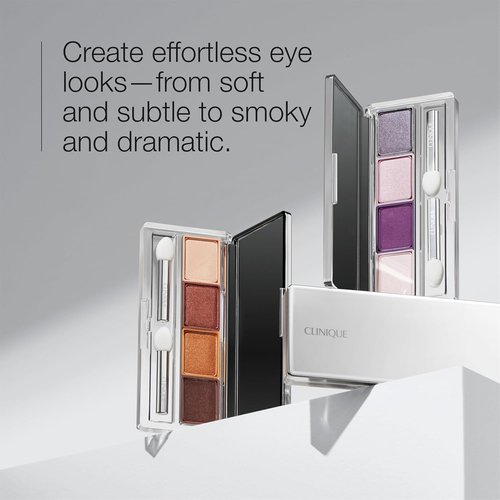 Clinique All About Shadow Eye Shadow Quad - Long-Lasting, Crease & Fade Resistant | Safe for Sensitive Eyes