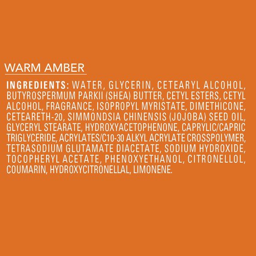 Jergens Shea Fusion Warm Amber Body Lotion, Moisturizer with Shea Butter & Vitamin E, 14 Fl Oz