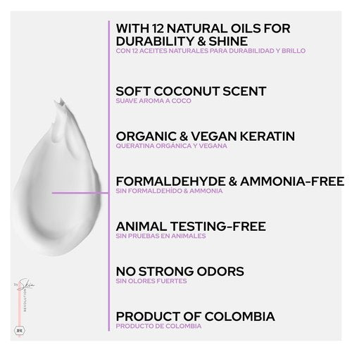 Ritual Botánico Organic Keratin Treatment - Straighten, Repair & Relax Hair | All-Natural Vegan Formula | 120ml/4.05 Fl Oz