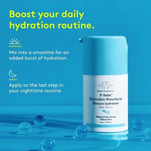 F-Balm Electrolyte Waterfacial Hydrating Mask by Drunk Elephant for Women - 1.69 oz Mask