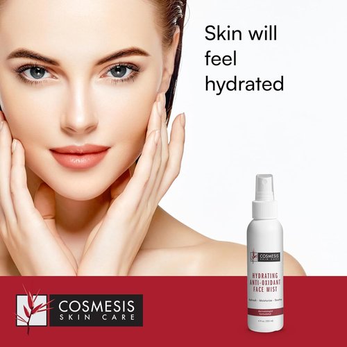 Cosmesis Hydrating Face Mist - Refreshing Anti-Oxidant Formula with Tea Blend & Vitamins A/D - 4 fl oz