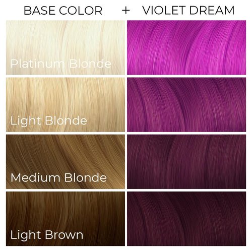 ARCTIC FOX Vegan and Cruelty-Free Semi-Permanent Hair Color Dye (4 Fl Oz, VIOLET DREAM)
